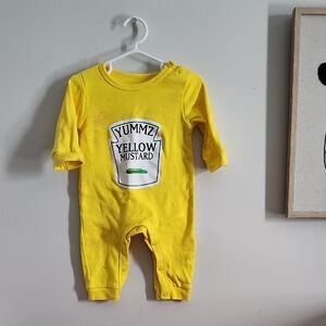 Yellow Mustard Baby Onesie